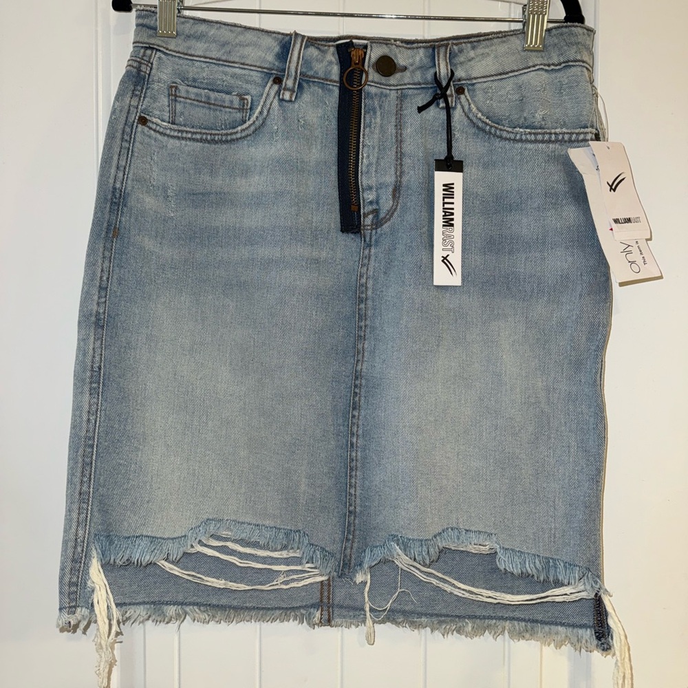 William Rast Blue Knee-Length Pencil Skirt